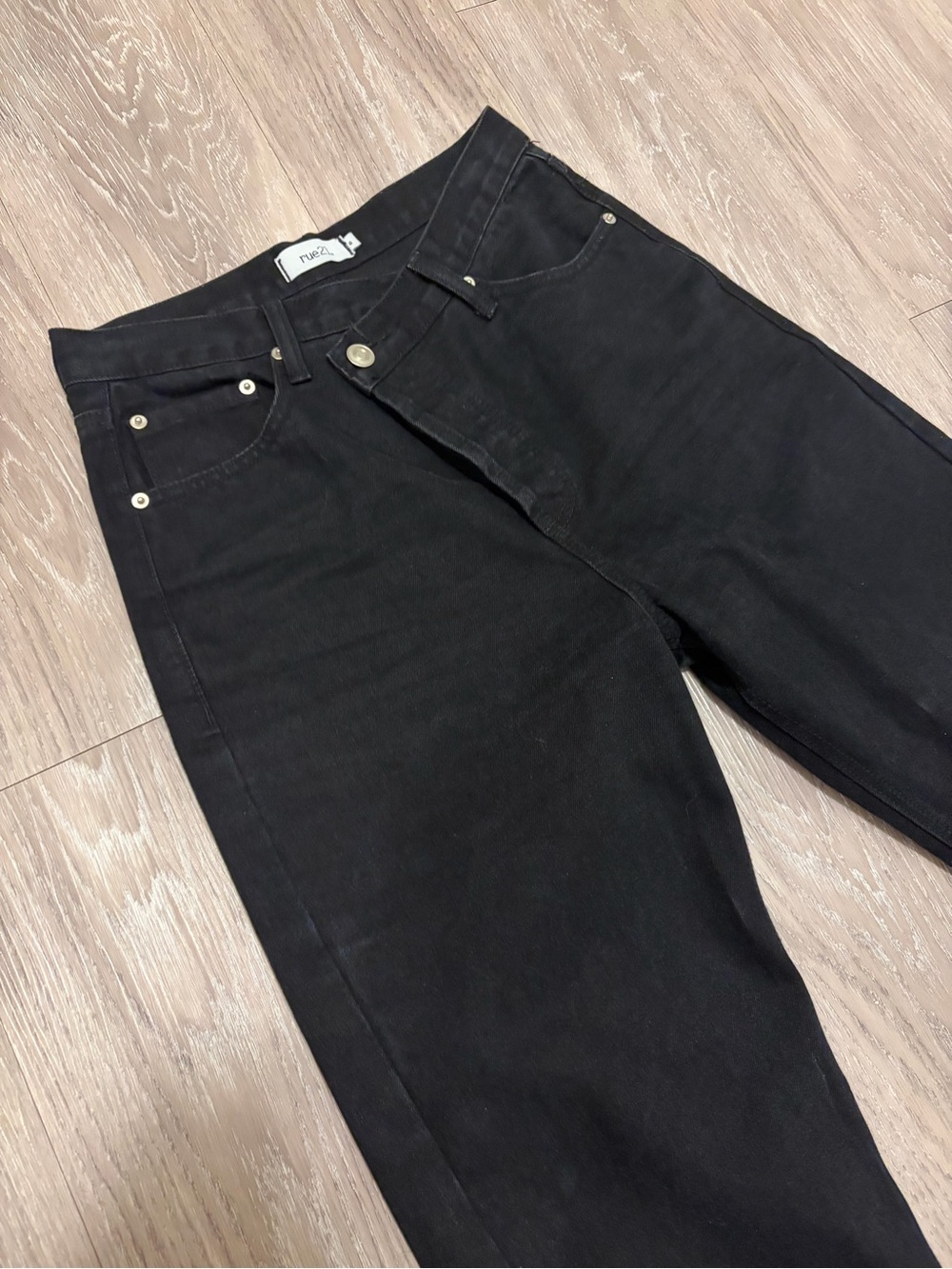 Rue21 Black High-Rise Baggy Jeans – Size 6 - Picture 2 of 4